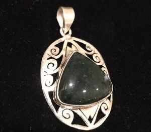 Green Moss Agate pendant